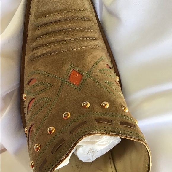 Cole Han slip on mule. Cowboy look. - Picture 4 of 6